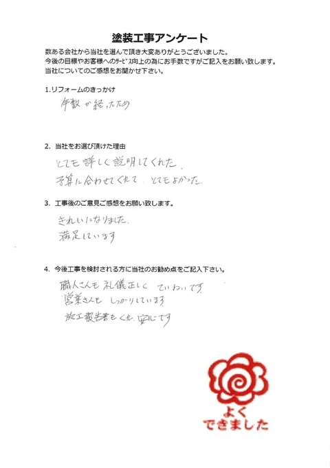 お客様アンケート