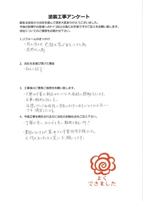 お客様アンケート